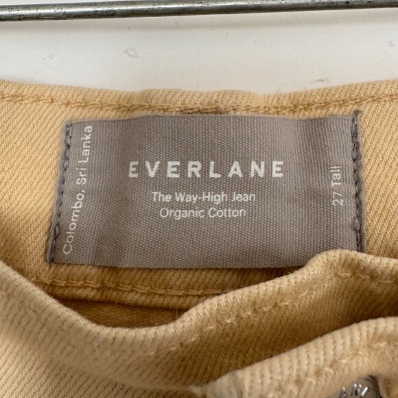 EVERLANE The Way-High Jean in Soybean (Butter) Size 27 Tall - Picture 3 of 6
